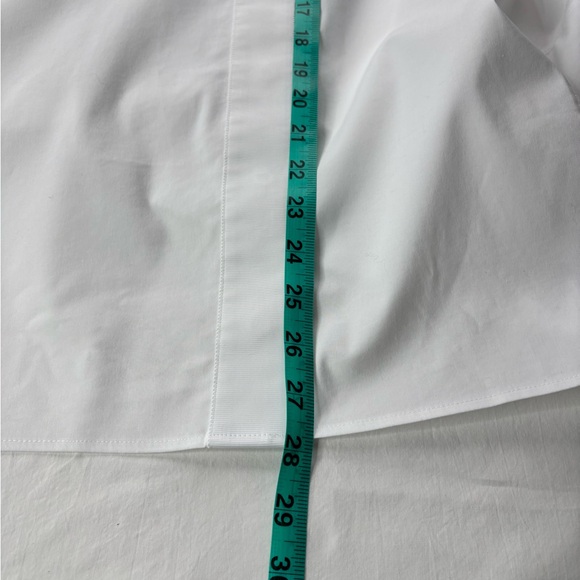 🤍Chico’s No Iron White Cotton Button Up Blouse Sz 4 NWT Pockets🤍 - Picture 9 of 11